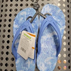 Crocs bleach dye flip flop